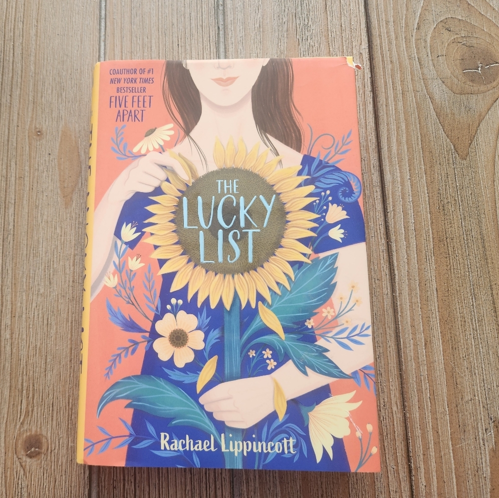 The Lucky List Book with Floral Cover